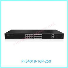 16 port 10/100Mbps PoE Switch DAHUA PFS4018-16P-250