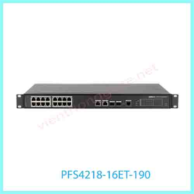 16 port 10/100Mbps PoE Switch DAHUA PFS4218-16ET-190