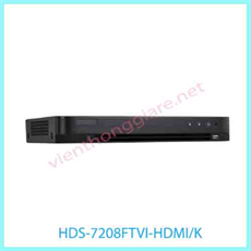 Đầu ghi hình HYBRID TVI-IP 8 kênh HDPARAGON HDS-7208FTVI-HDMI/K