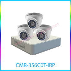 Trọn Bộ 3 Camera Quan Sát  HIKvision CMR-356C0T-IRP kèm ổ cứng