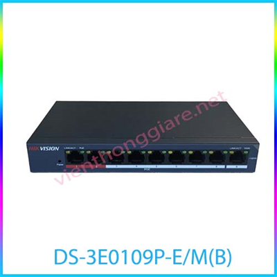 PoE Switch HIKVISION DS-3E0109P-E/M(B)