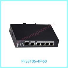 4 port 10/100Mbps PoE Switch DAHUA PFS3106-4P-60