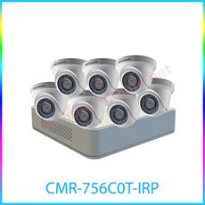 Trọn Bộ 7 Camera Quan Sát  HIKvision 1.0mp CMR-756C0T-IRP kèm ổ cứng