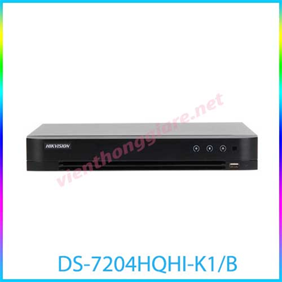 Đầu ghi hình Hybrid TVI-IP 4 kênh TURBO 4.0 HIKVISION DS-7204HQHI-K1/B