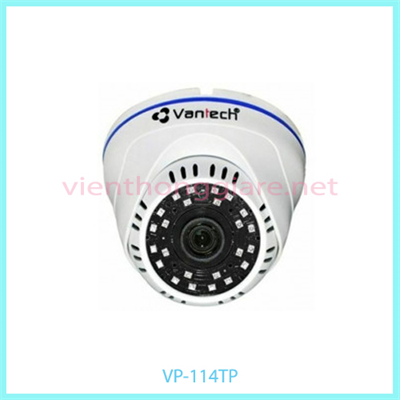 Camera Dome HDTVI hồng ngoại 2.0 Megapixel VANTECH VP-114TP